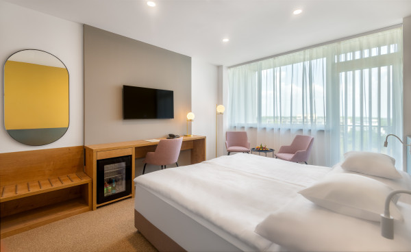 Hunguest Hotel Béke, Double room - extra bed - street side